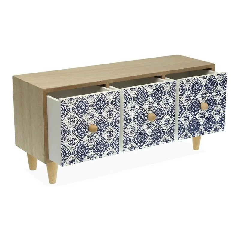 Jewelry box Versa Aveiro Tile Wood (11 x 16,2 x...