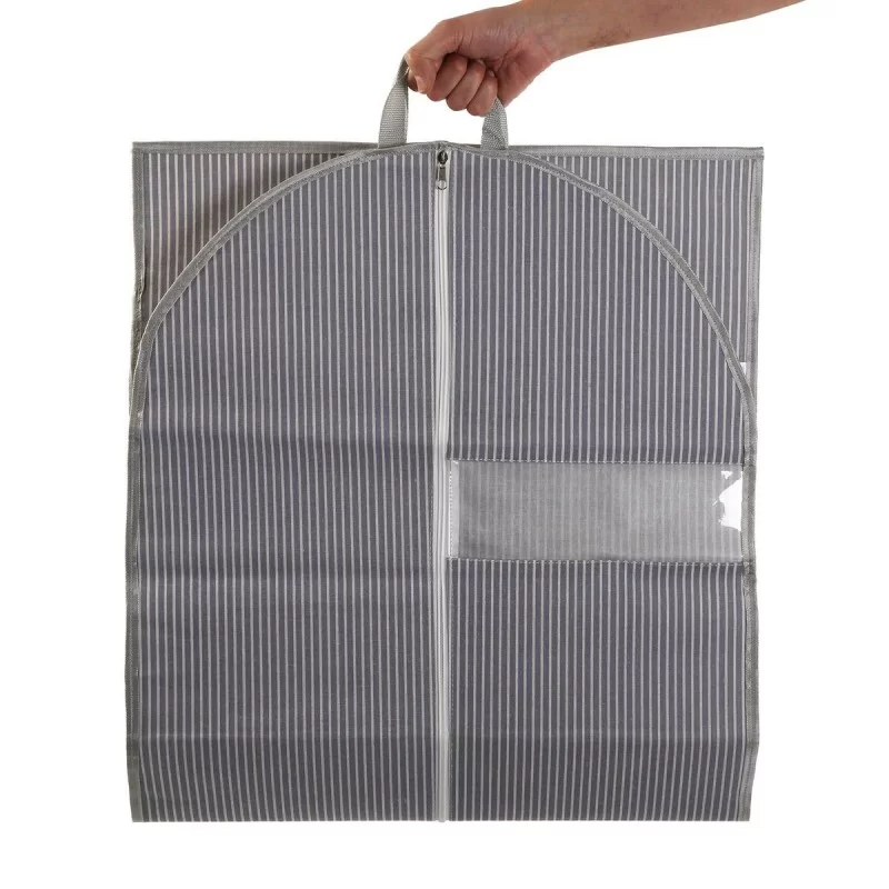 Suit Cover Versa Stripes Grey 135 x 60 cm