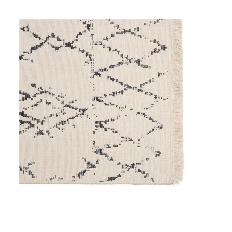 Carpet 80 x 150 cm Grey Beige Cotton