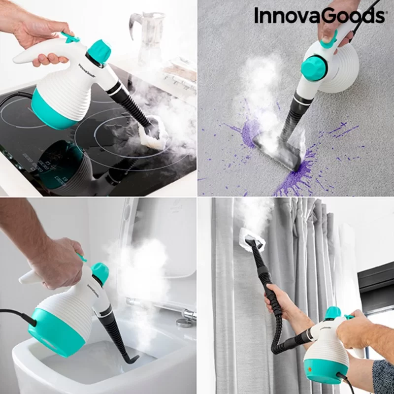 Multi-purpose, 9-in-1 Hand-held Steamer with...