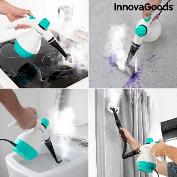 Multi-purpose, 9-in-1 Hand-held Steamer with Accessories InnovaGoods Steany 0,35 L 3 Bar 1000W Electric 1000 W (Refurbished B)