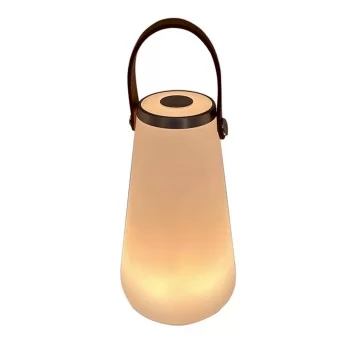 Solar lamp DKD Home Decor Brown Polyethylene White...