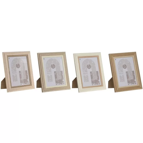 Photo frame Home ESPRIT Crystal MDF Wood 18 x 2,8 x 23 cm (4 Units)