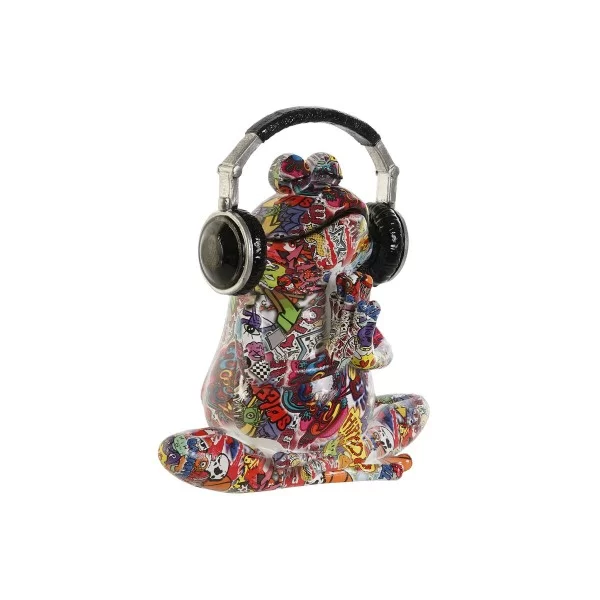 Decorative Figure Home ESPRIT Multicolour Frog 27 x 18 x 29 cm