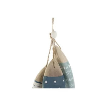 Hanging decoration Home ESPRIT Blue White Natural Fish 5... 2