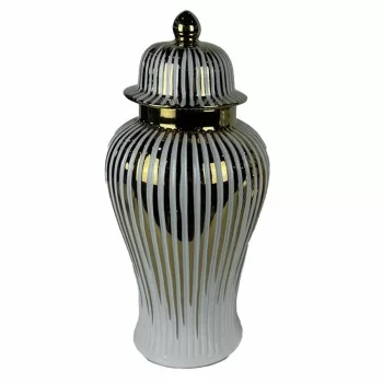 Tibor DKD Home Decor Porcelain Golden White Oriental (20...