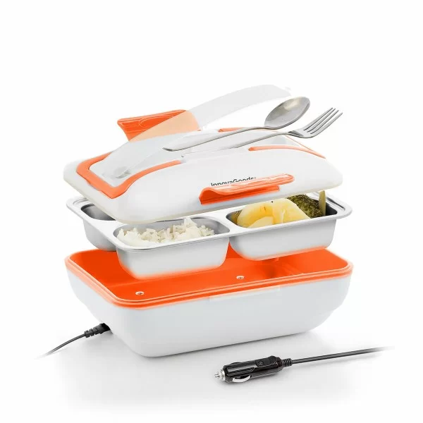 Electric Lunch Box for Cars Pro Bentau InnovaGoods IG815950 White Stainless steel Rectangular (Refurbished B)