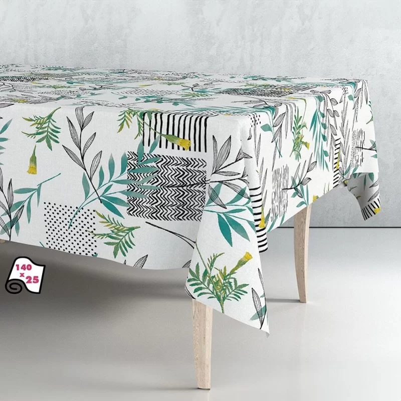 Tablecloth roll Exma Mix Oilcloth White 140 cm...
