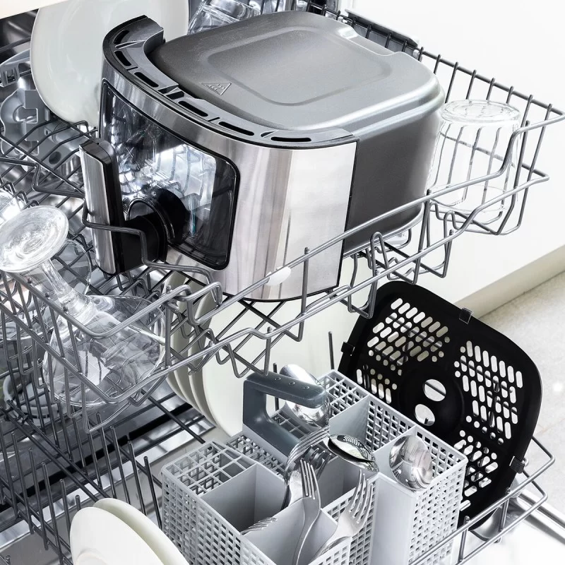 No-Oil Fryer InnovaGoods Window Stainless steel...