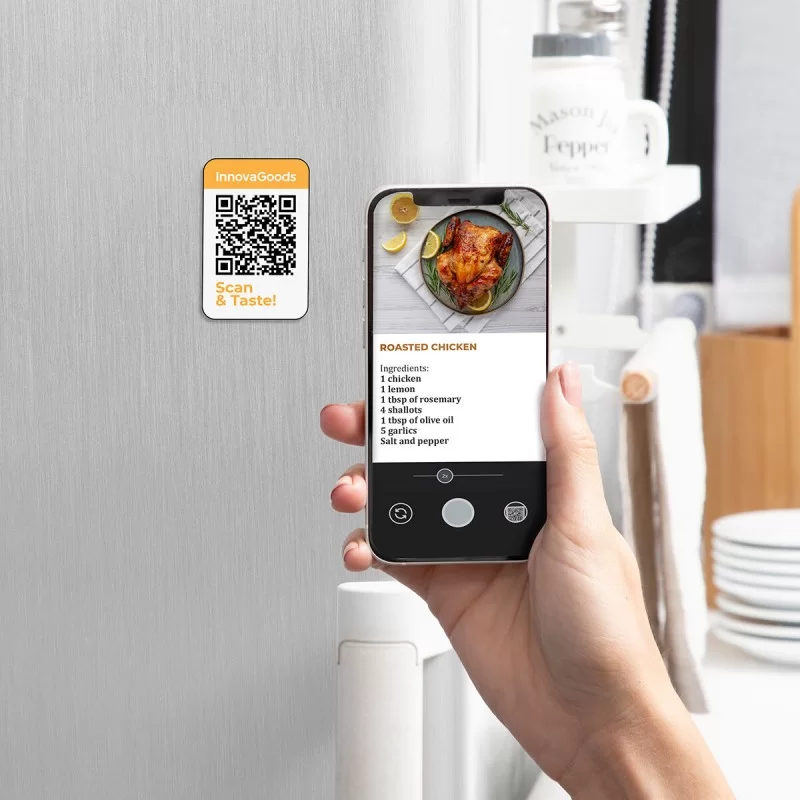 No-Oil Fryer InnovaGoods Window Stainless steel...