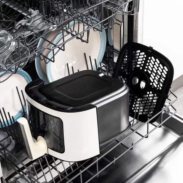 No-Oil Fryer InnovaGoods Stainless steel Cream 6,5 L 1700 W (Refurbished A)