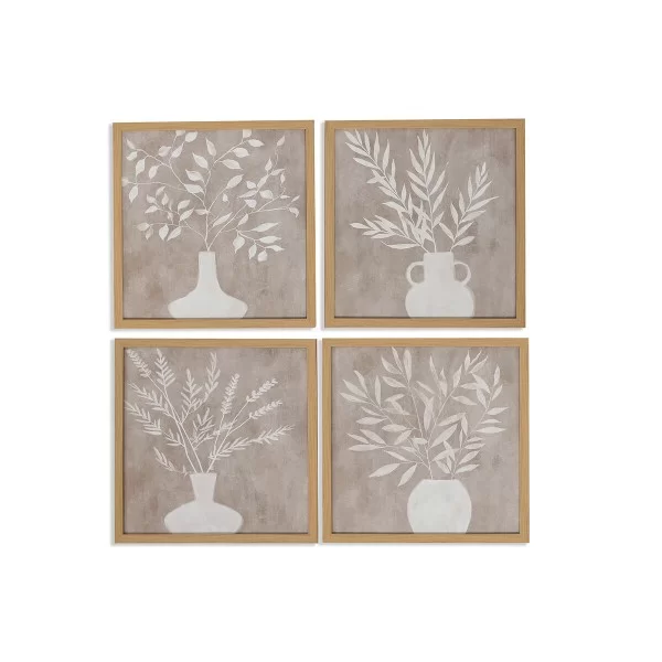 Painting Home ESPRIT Vase Scandinavian 30 x 2 x 30 cm (2 Units)