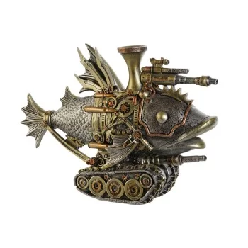 Decorative Figure Home ESPRIT Grey Multicolour Fish 31,5...