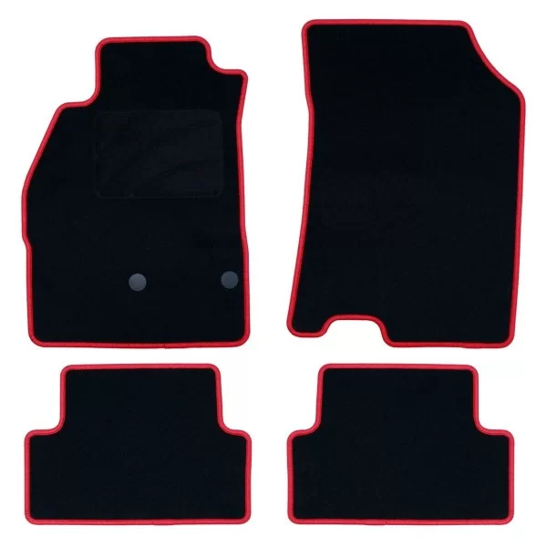 Car Floor Mat Set OCC Motorsport OCCRT0036RD Red 5 Pieces
