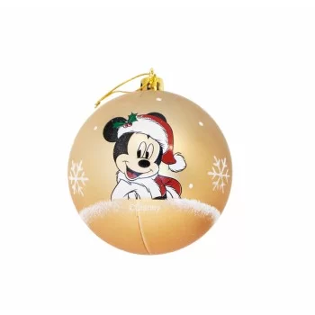 Christmas Bauble Mickey Mouse Happy smiles Golden 10Units...