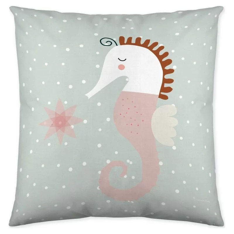 Cushion cover Haciendo el Indio Seahorse (40 x...