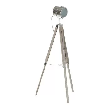Floor Lamp DKD Home Decor Metal Wood Silver Light brown...