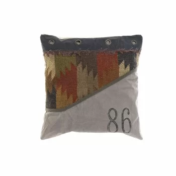 Cushion DKD Home Decor 8424001570898 Grey Squared...