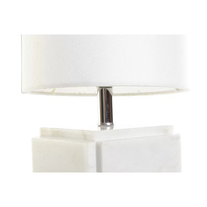 Desk lamp DKD Home Decor White Polyester Metal...