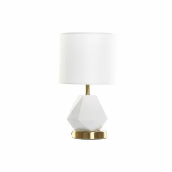 Desk lamp DKD Home Decor White Polyester Metal Ceramic...