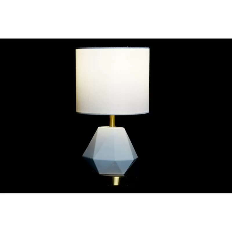 Desk lamp DKD Home Decor White Polyester Metal...