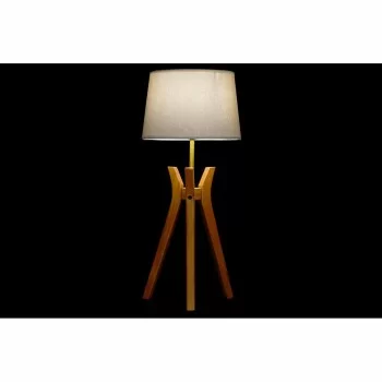 Desk Lamp DKD Home Decor Brown Beige Polyester Wood 220 V... 2