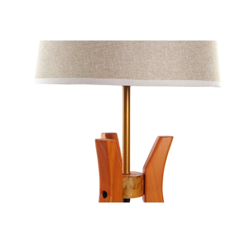Desk Lamp DKD Home Decor Brown Beige Polyester...