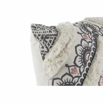 Cushion DKD Home Decor 8424001833795 White Black Squared... 2