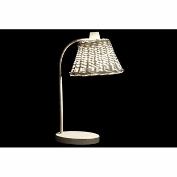 Desk lamp DKD Home Decor Metal White wicker 220 V 50 W... 2
