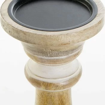 Candle Holder DKD Home Decor White Brown Metal Plastic... 2
