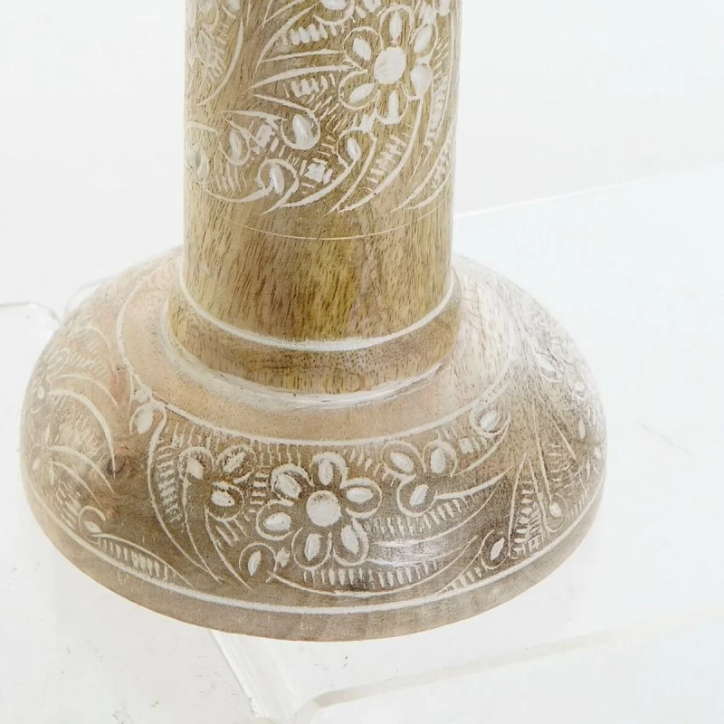 Candle Holder DKD Home Decor White Brown Metal...