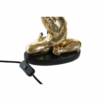 Desk lamp DKD Home Decor Black Golden Polyester Resin... 2