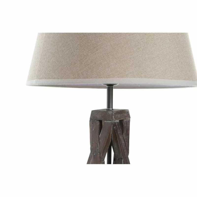 Desk lamp DKD Home Decor Wood Cotton Dark brown...