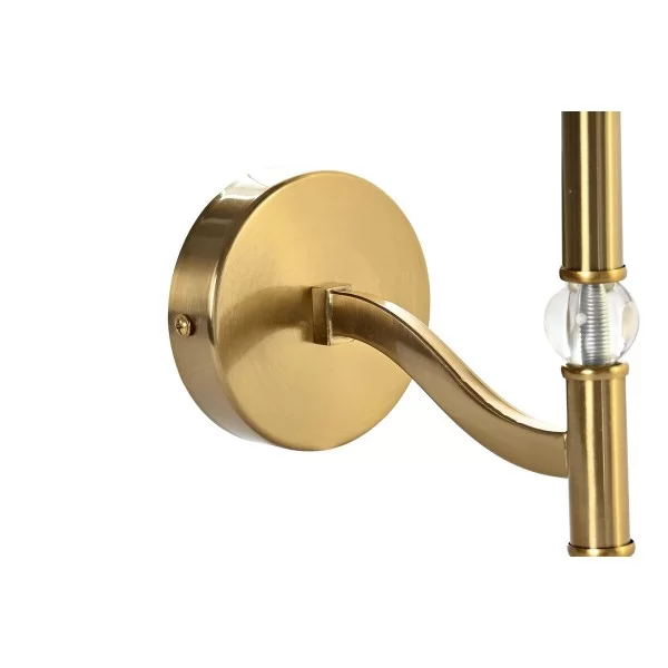 Wall Lamp DKD Home Decor 25W Black Golden Metal Polyester 220 V (15 x 23 x 31 cm)
