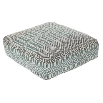 Cushion DKD Home Decor Floor Stripes Blue Polyester...