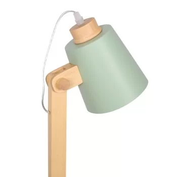 Desk lamp DKD Home Decor Green Pink Natural Wood Metal 50... 2