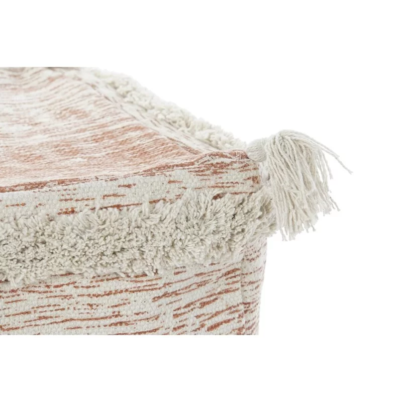 Cushion DKD Home Decor Floor Orange 40 x 40 x...