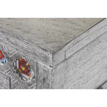 Chest DKD Home Decor Ceramic Grey White Mango wood (116 x... 2