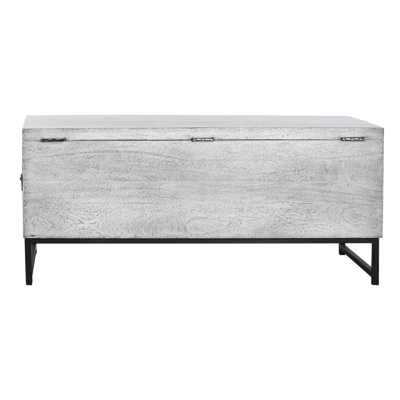 Chest DKD Home Decor Ceramic Grey White Mango...