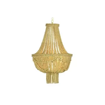 Ceiling Light DKD Home Decor Metal Brown Yellow 40 W MDF...