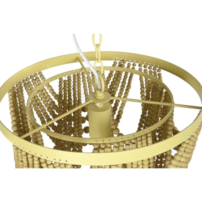 Ceiling Light DKD Home Decor Metal Brown Yellow...