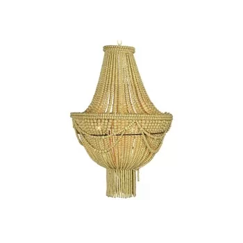 Ceiling Light DKD Home Decor Yellow Brown Metal MDF Wood...