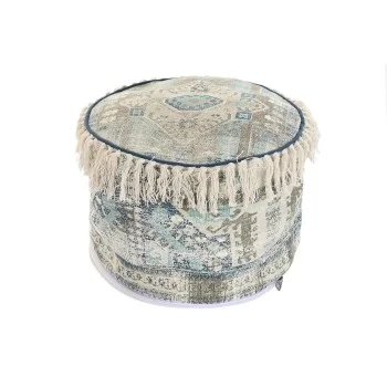 Cushion DKD Home Decor Floor Beige Blue Brown 40 x 40 x...