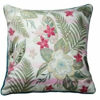 Cushion cover DKD Home Decor 60 x 1 x 40 cm Pink Green...