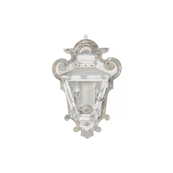 Wall Lamp DKD Home Decor Crystal Metal White Neoclassical (43 x 16,5 x 68 cm)