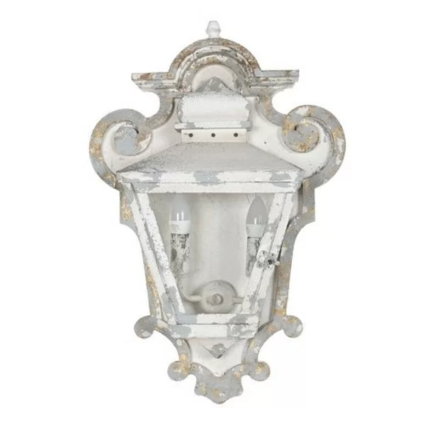 Wall Lamp DKD Home Decor Crystal Metal White Neoclassical (43 x 16,5 x 68 cm)