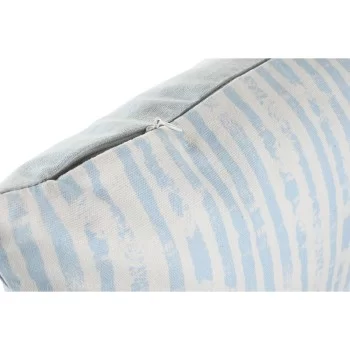 Cushion DKD Home Decor Stripes Blue White 45 x 15 x 45 cm... 2