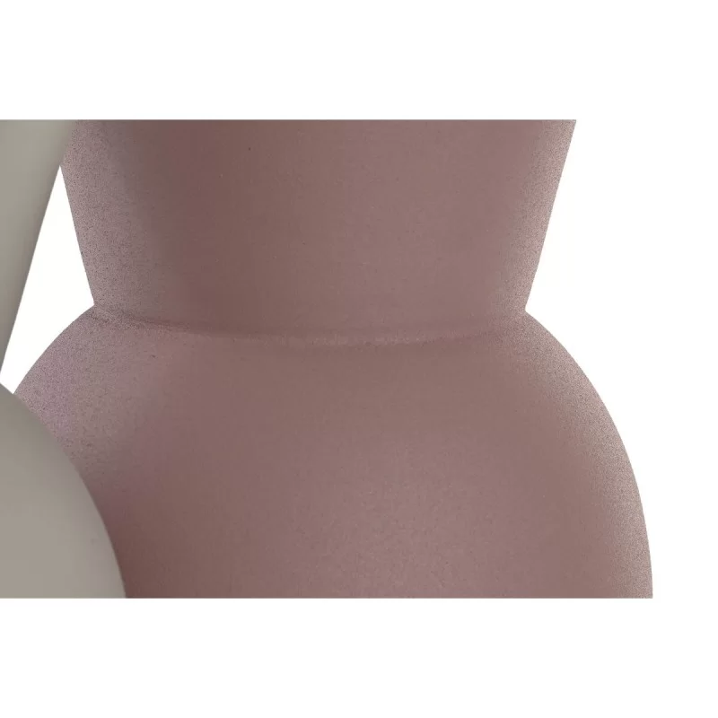 Vase DKD Home Decor Beige Pink Iron 17 x 17 x...