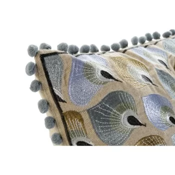 Cushion DKD Home Decor 40 x 15 x 40 cm Beige Blue 2
