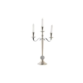 Candle Holder DKD Home Decor 30 x 12 x 46 cm Silver... 2